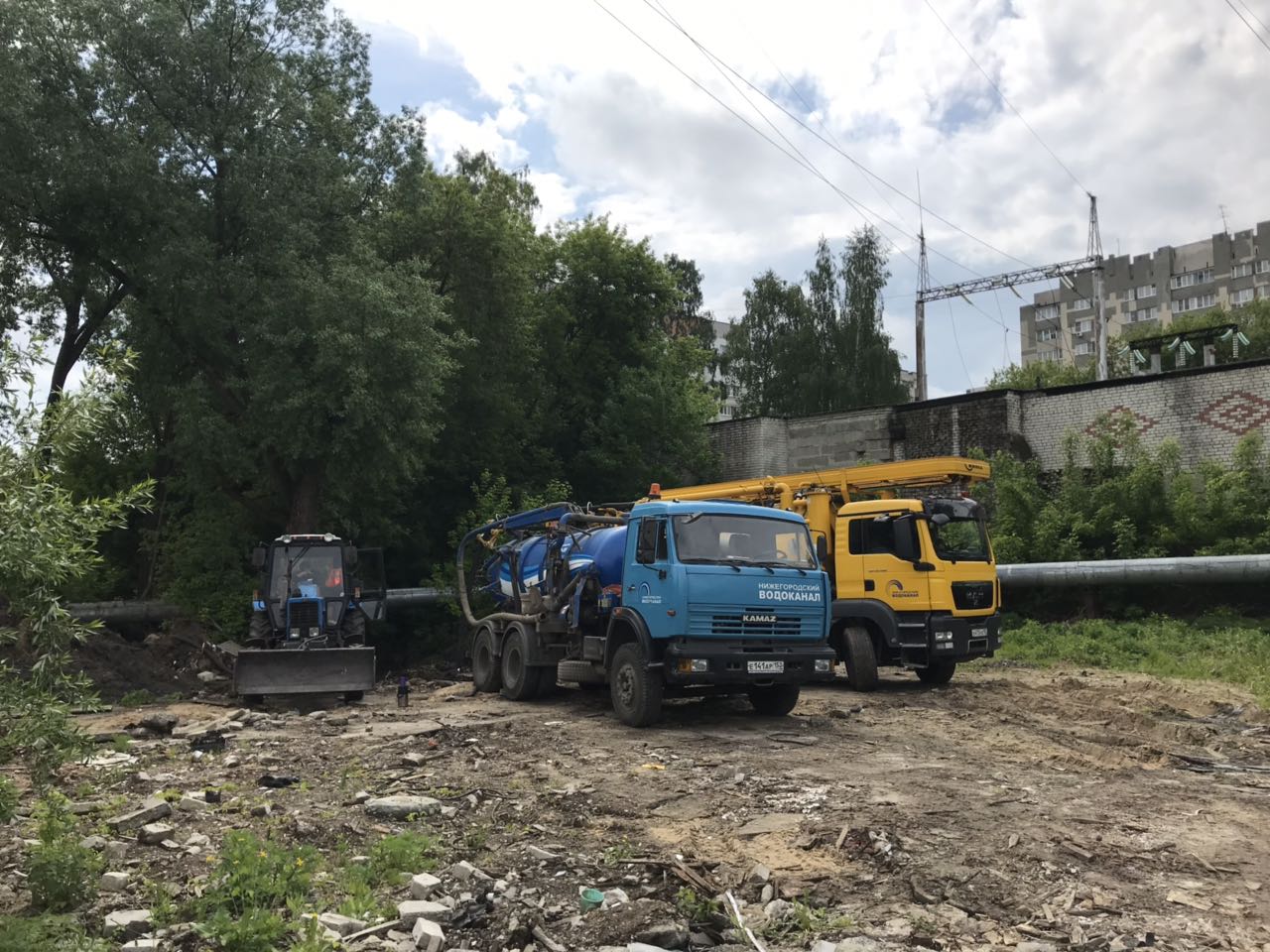 Нижегородский водоканал восстанавливает работоспособность ливневой канализации на ул. Ковалихинская